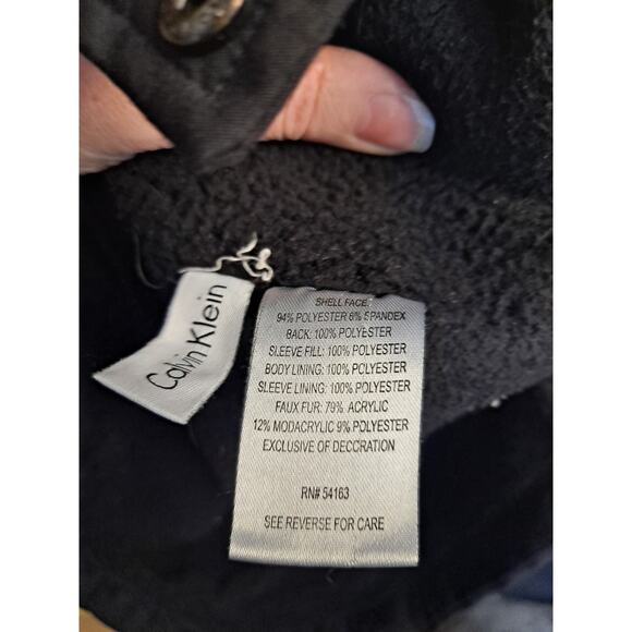 Calvin Klein Women's Black Water Resistant Wind Protection Utility Jacket Size L - Picture 9 of 14